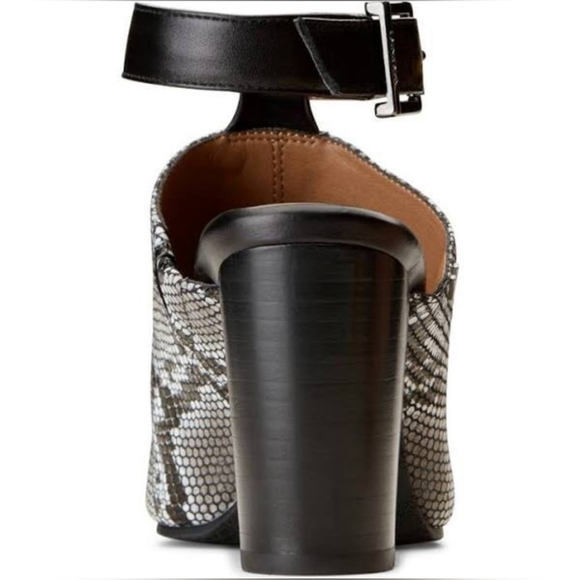 Vionic Kaia Snake Animal print leather stacked heels - Picture 5 of 8